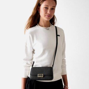 New Kate Spade Reegan Mini Flap Crossbody Black